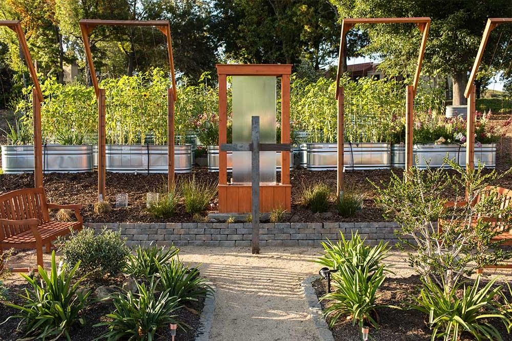 The Prayer Garden was an Eagle Project completed for students to enjoy in the Heritage Garden at Concordia.